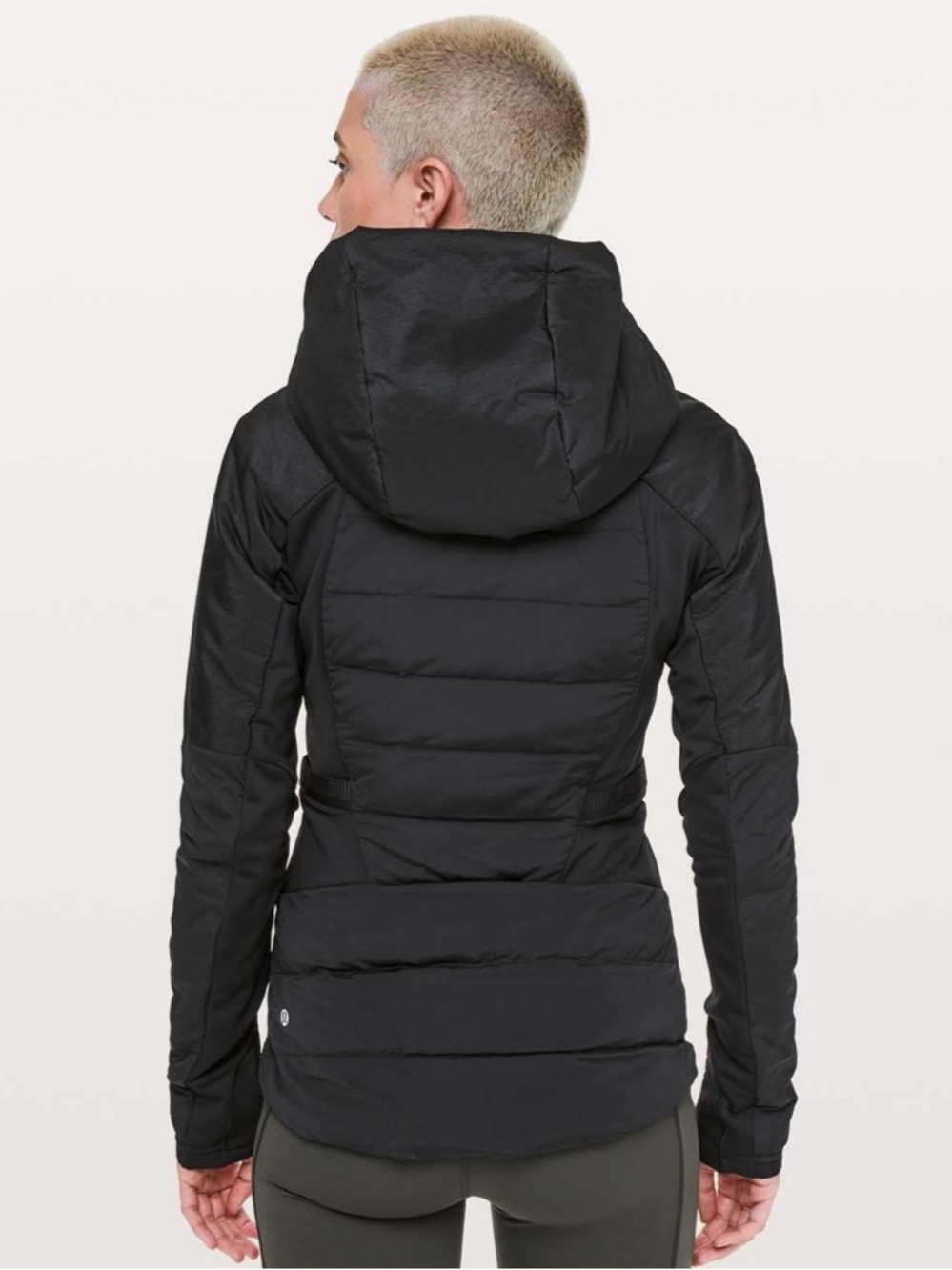 lululemon athletica Black Hooded Quilted Puffer Jacket - Picture 2 of 6